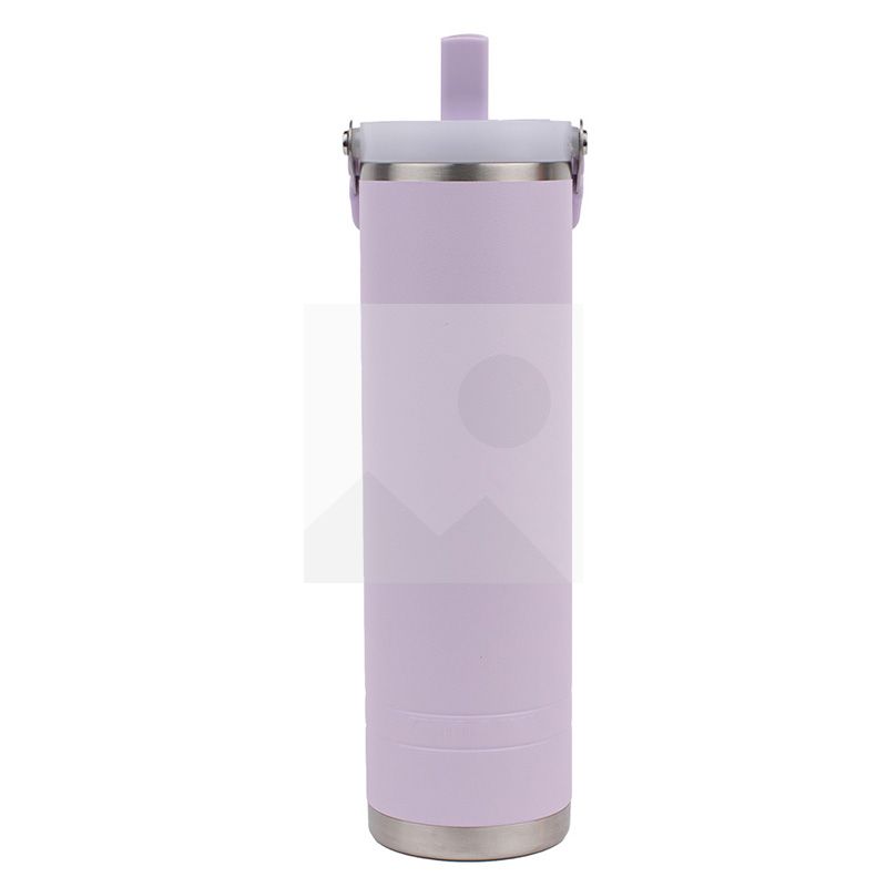 Customized  mugs 600ml  2 in 1 lid coffee mug Reusable Insulated Stainless Steel  Tumbler with Flip Lid Cold Coffee Cup Thermos