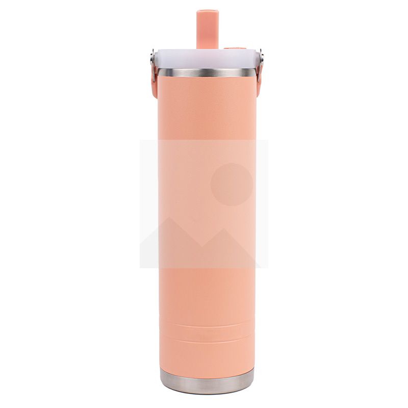 Customized  mugs 600ml  2 in 1 lid coffee mug Reusable Insulated Stainless Steel  Tumbler with Flip Lid Cold Coffee Cup Thermos