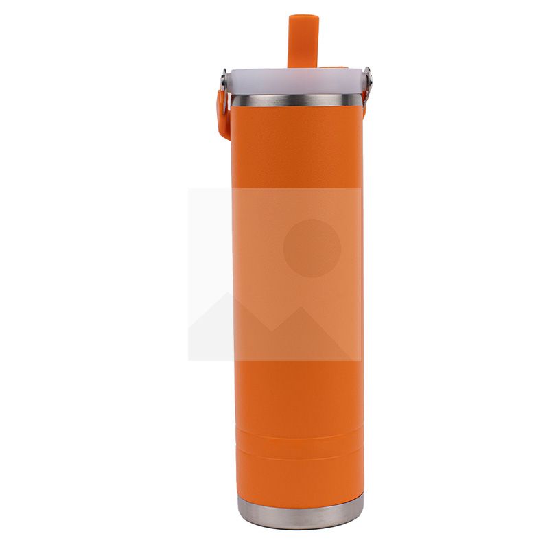 Customized  mugs 600ml  2 in 1 lid coffee mug Reusable Insulated Stainless Steel  Tumbler with Flip Lid Cold Coffee Cup Thermos