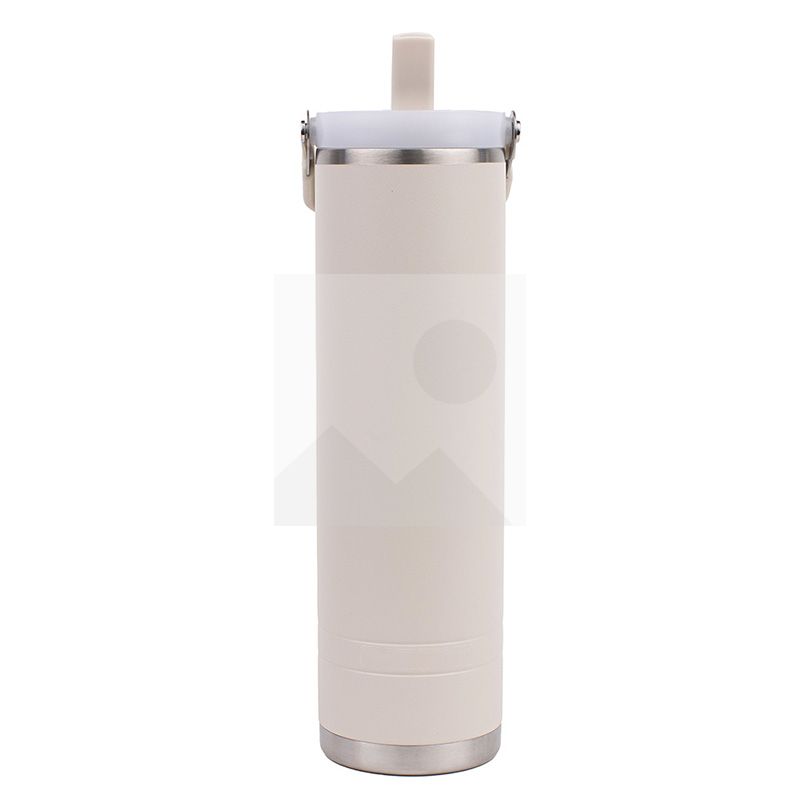 Customized  mugs 600ml  2 in 1 lid coffee mug Reusable Insulated Stainless Steel  Tumbler with Flip Lid Cold Coffee Cup Thermos
