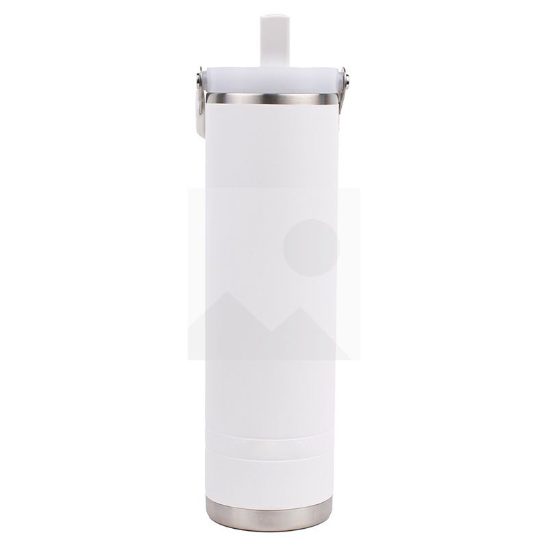 Customized  mugs 600ml  2 in 1 lid coffee mug Reusable Insulated Stainless Steel  Tumbler with Flip Lid Cold Coffee Cup Thermos