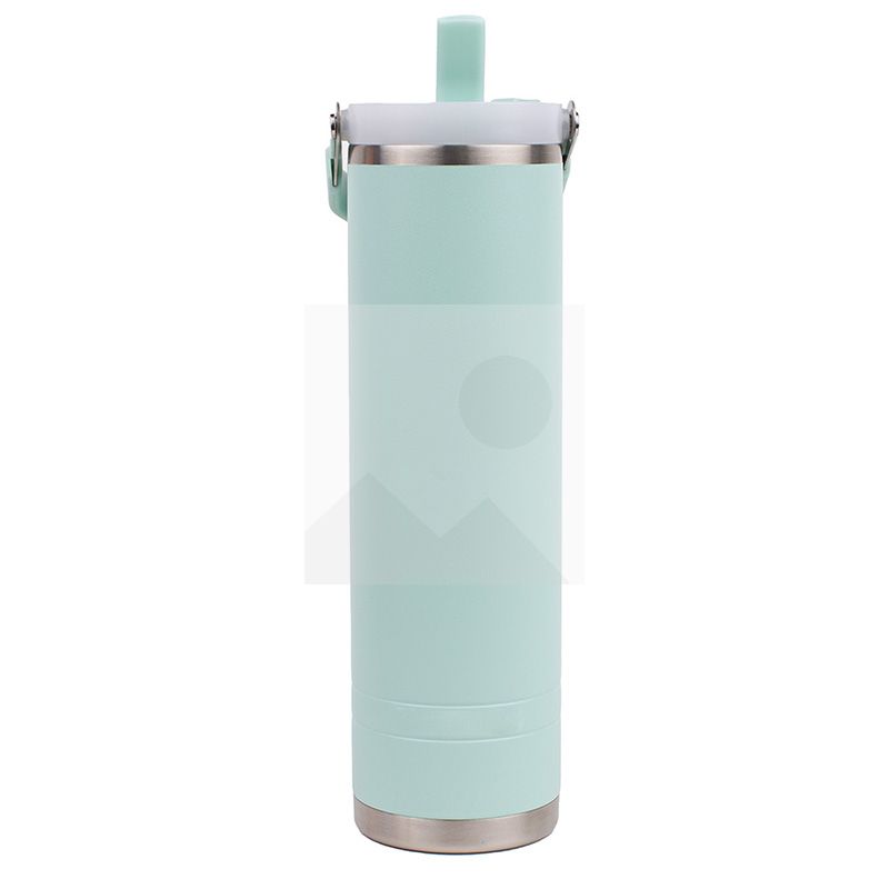 Customized  mugs 600ml  2 in 1 lid coffee mug Reusable Insulated Stainless Steel  Tumbler with Flip Lid Cold Coffee Cup Thermos