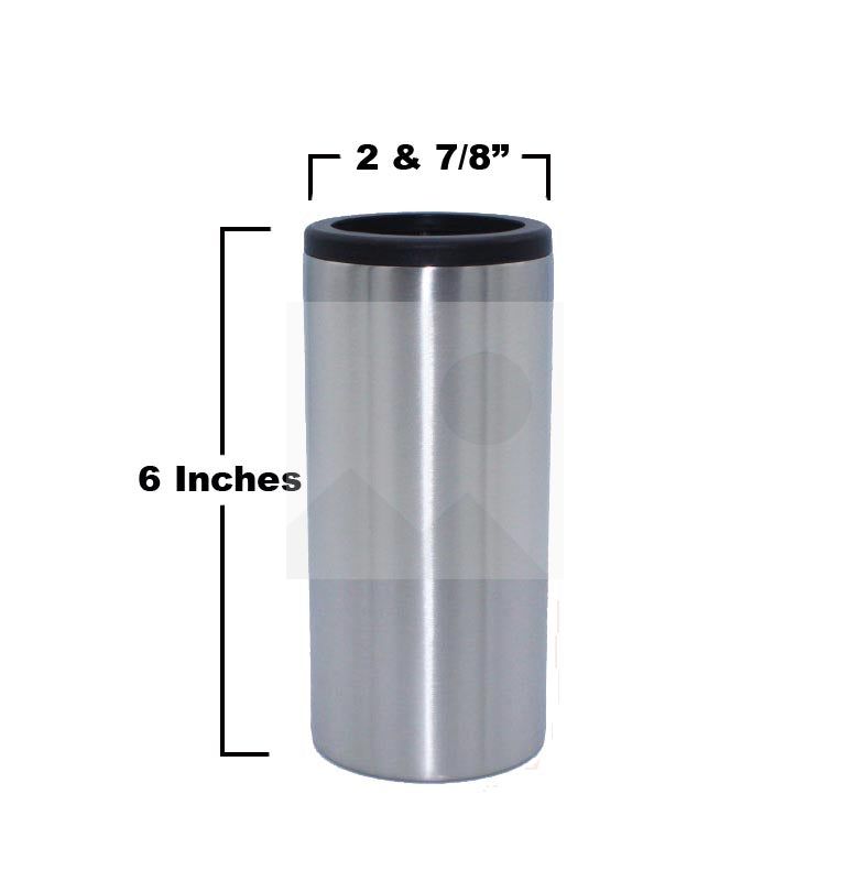 NEW 12oz Slim Can Cooler / Skinny Tumbler Combo