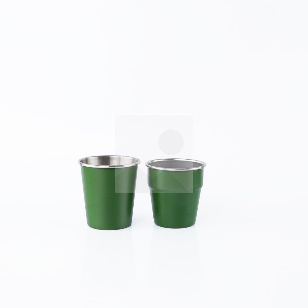 300ml Stainless Steel Cup - Reusable Metal Cups - Stackable Glasses - Camping, Hiking, Outdoor Activities, Party - Small Children Applicable - BPA Free