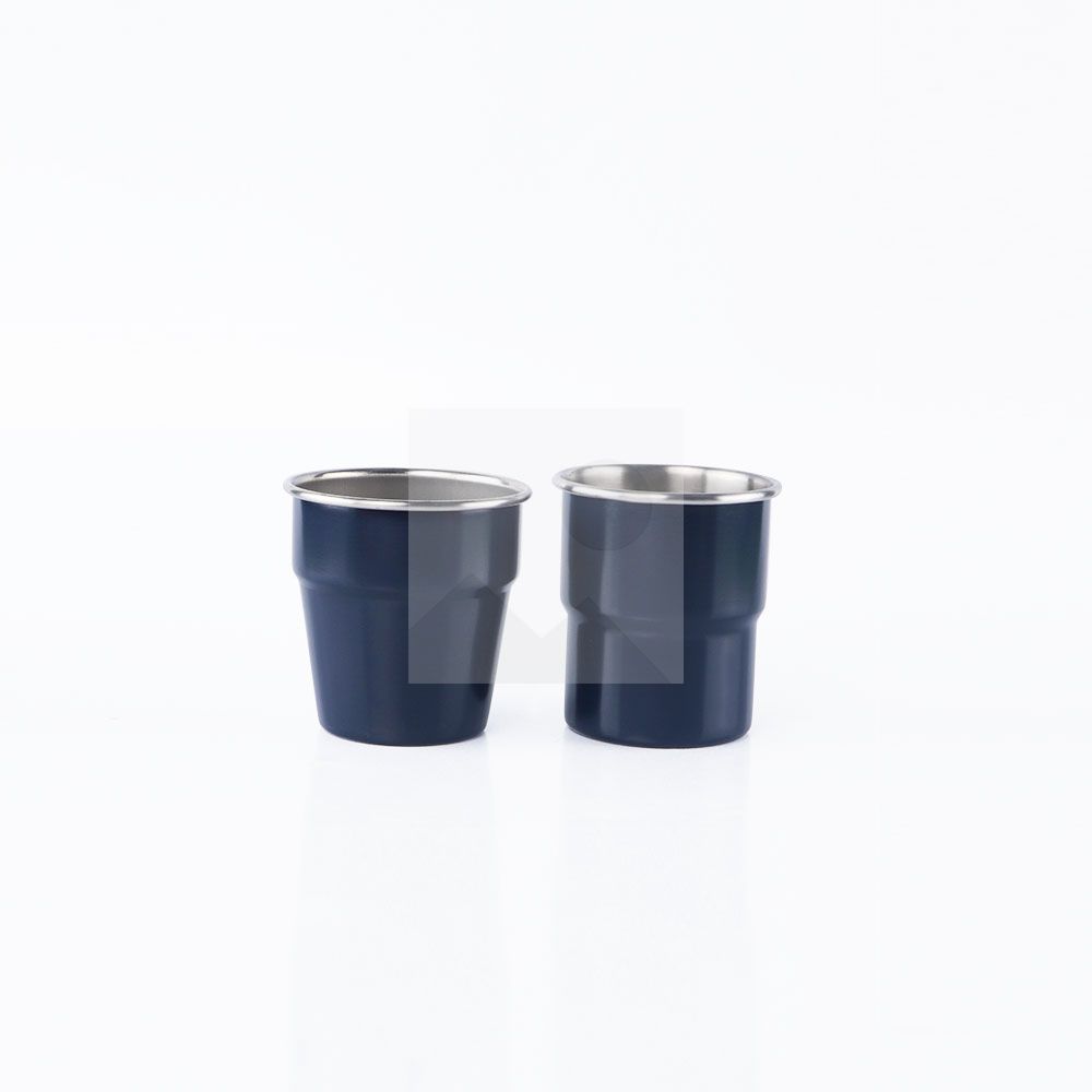 300ml Stainless Steel Cup - Reusable Metal Cups - Stackable Glasses - Camping, Hiking, Outdoor Activities, Party - Small Children Applicable - BPA Free
