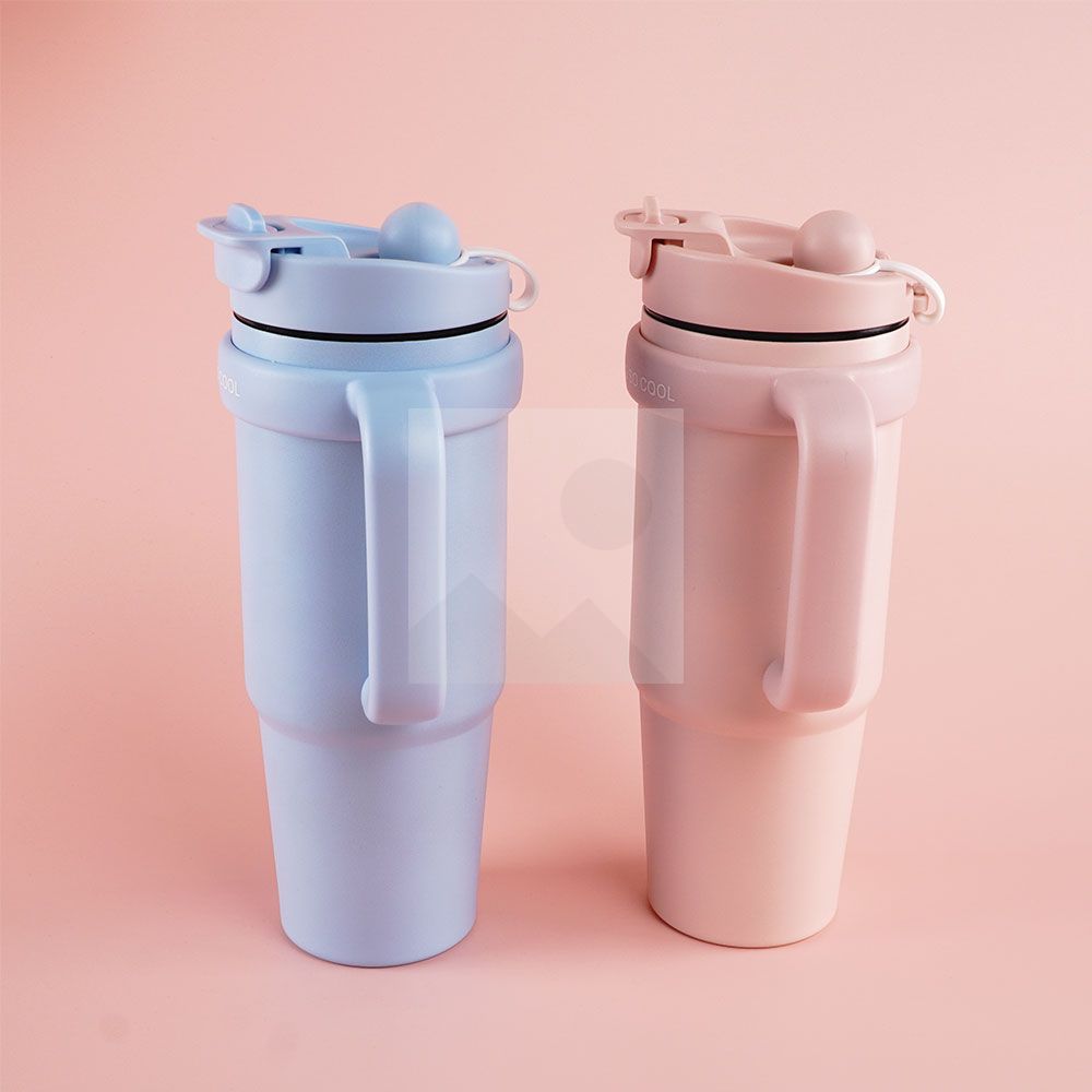 HOT 30oz  tumbler stainless Steel  900ml Water bottle 100% leakproof 2 in 1  lid Magnetic cap Sport  thermos Milk Water Bottle