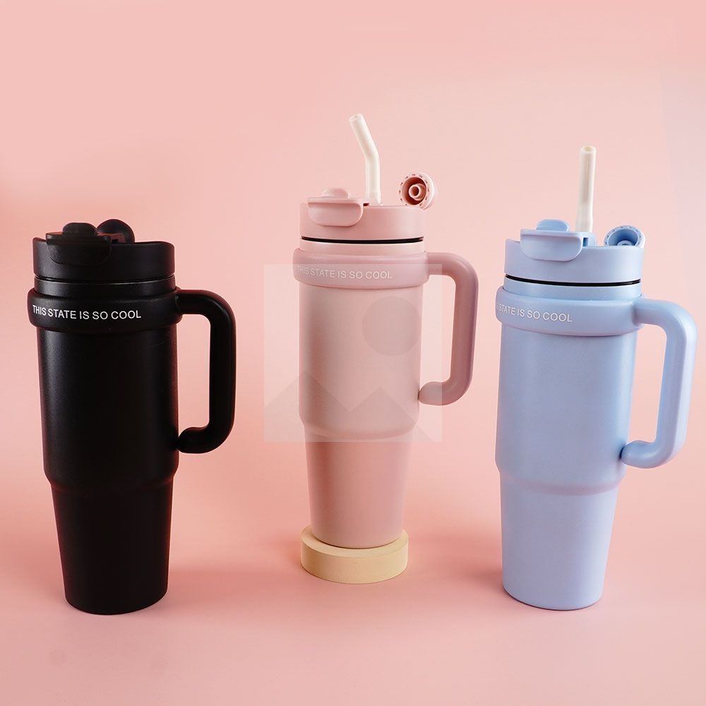 HOT 30oz  tumbler stainless Steel  900ml Water bottle 100% leakproof 2 in 1  lid Magnetic cap Sport  thermos Milk Water Bottle