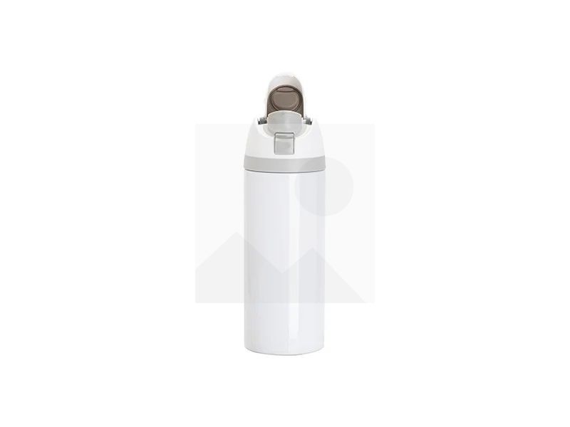 40oz/1200ml Stainless Steel Travel Tumbler with Portable Lid(White)