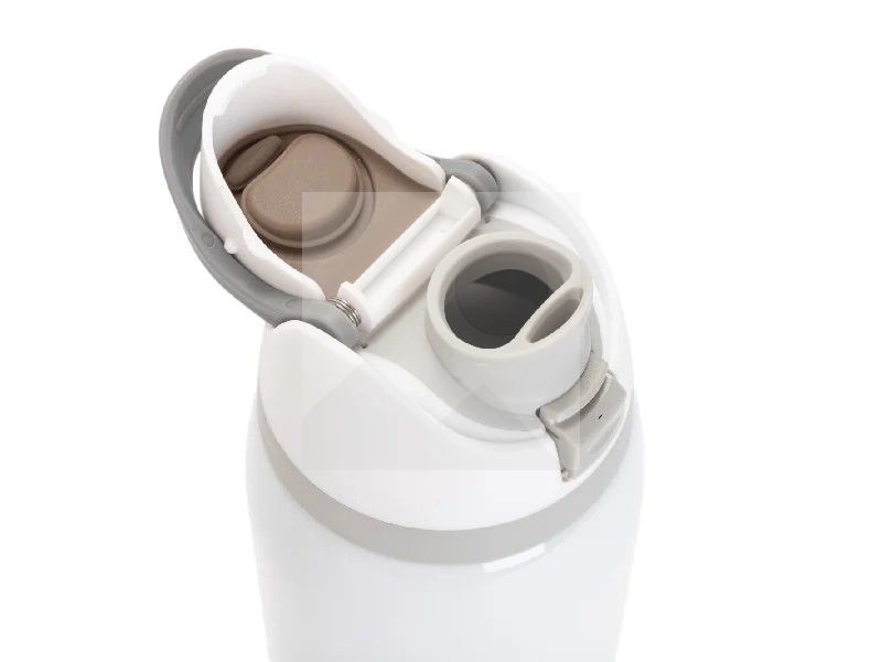 40oz/1200ml Stainless Steel Travel Tumbler with Portable Lid(White)