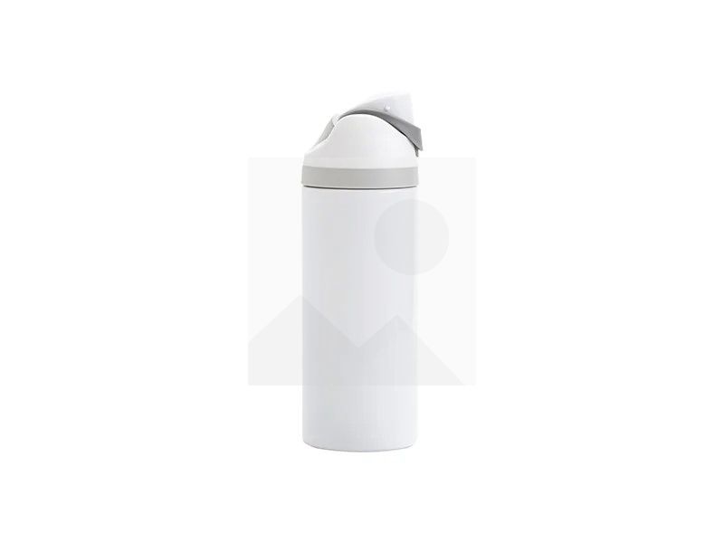40oz/1200ml Stainless Steel Travel Tumbler with Portable Lid(White)
