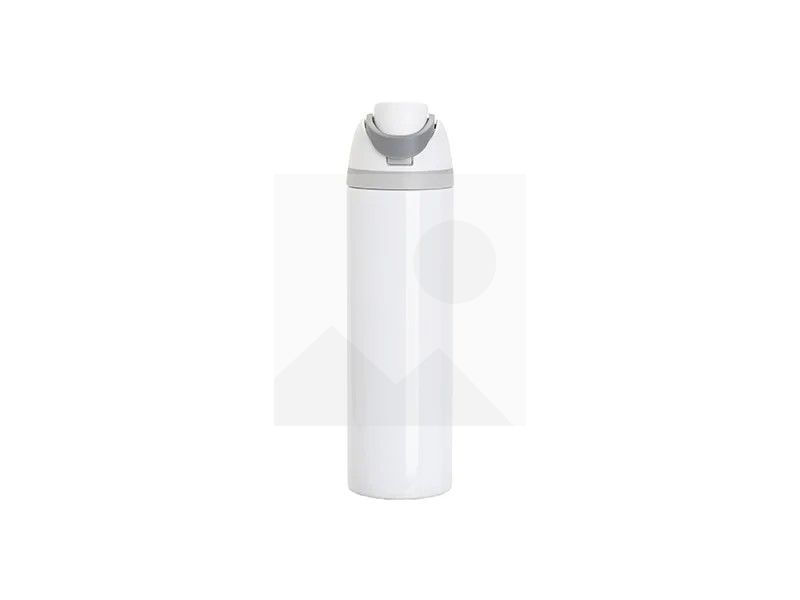 32oz/960ml Stainless Steel Travel Tumbler with Portable Lid(White)