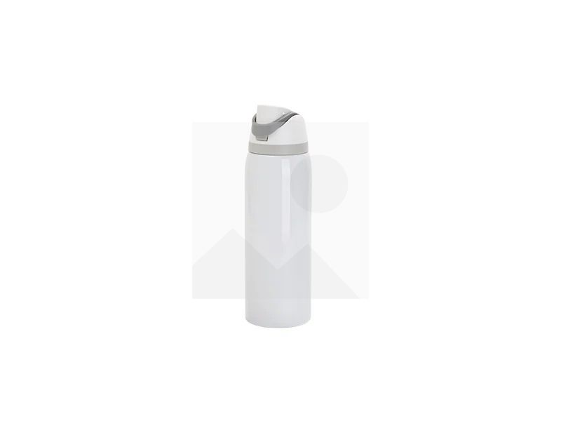 24oz/720ml Stainless Steel Travel Tumbler with Portable Lid(White)