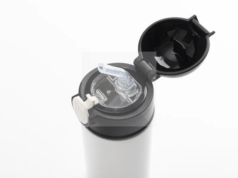 Sublimation 12oz/360ml Kids Stainless Steel Water Bottle With Plastic Straw & Black Cap