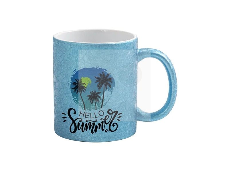 Sublimation Blanks 11oz Crackle Finish Ceramic Mug