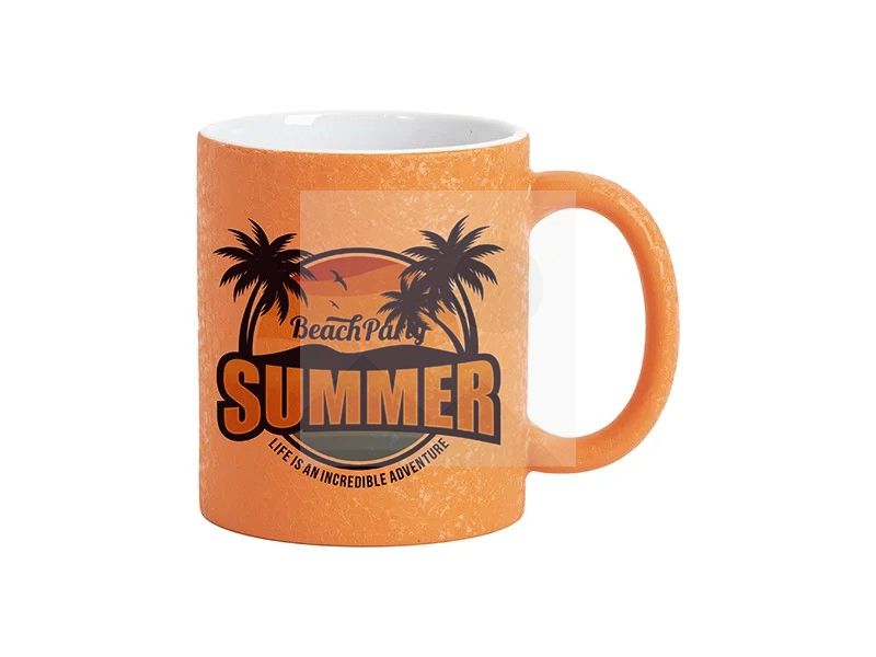 Sublimation Blanks 11oz Crackle Finish Ceramic Mug