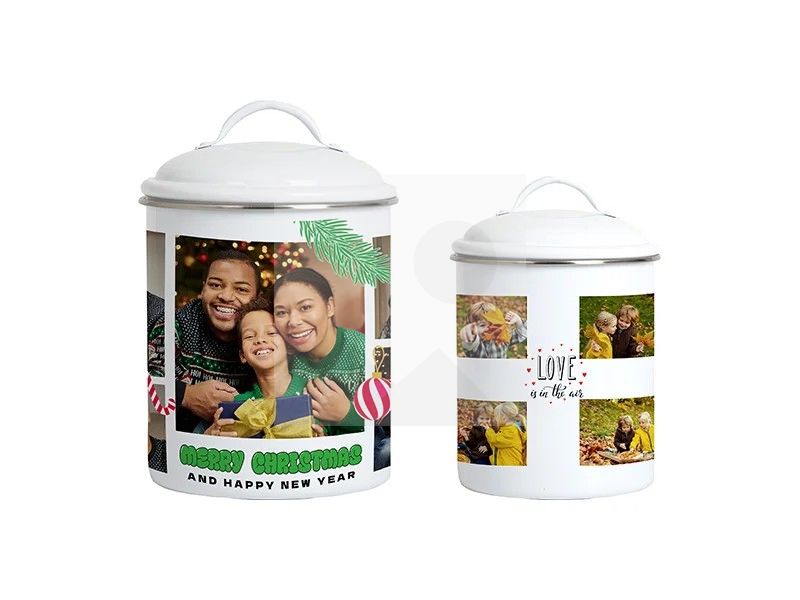Sublimation Tin Canister w/ Lid(φ11.3*17cm,white)