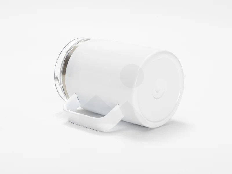 30oz/900ml Sublimation Blanks Stainless Steel Wine Barrel Tumbler with Slide Waterproof Lid & Straw