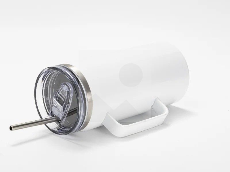 40oz/1200ml Sublimation Blanks Stainless Steel Wine Barrel Tumbler with Slide Waterproof Lid & Straw